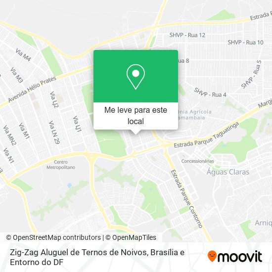 Zig-Zag Aluguel de Ternos de Noivos mapa