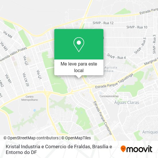 Kristal Industria e Comercio de Fraldas mapa