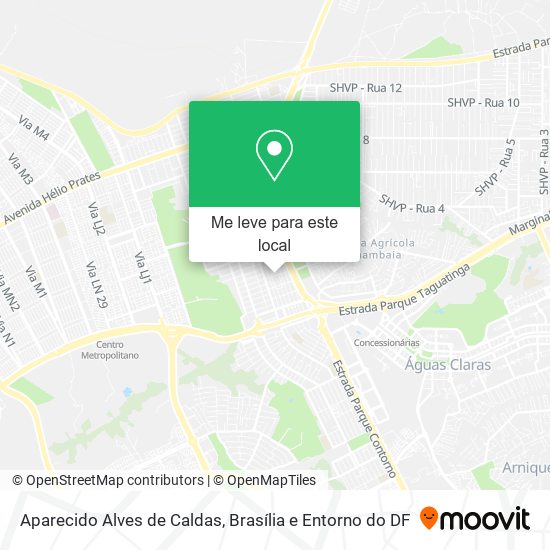 Aparecido Alves de Caldas mapa