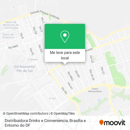 Distribuidora Drinks e Conveniencia mapa