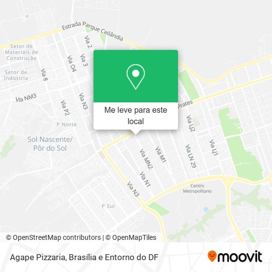 Agape Pizzaria mapa