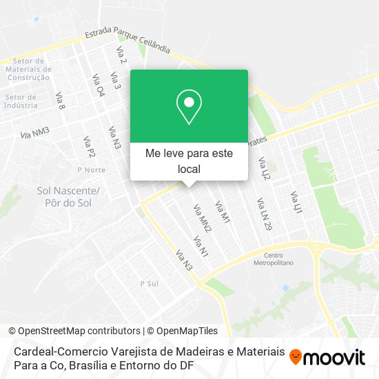 Cardeal-Comercio Varejista de Madeiras e Materiais Para a Co mapa