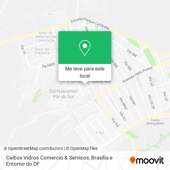 Ceibox Vidros Comercio & Servicos mapa