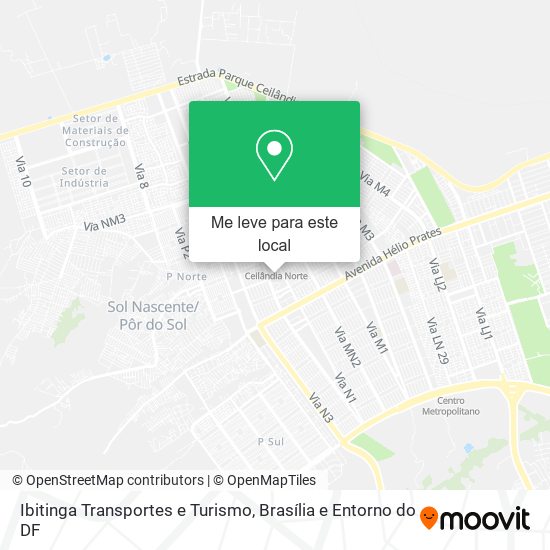 Ibitinga Transportes e Turismo mapa