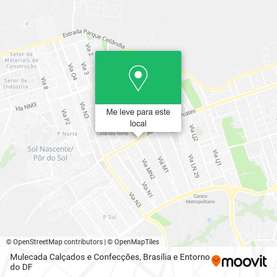 Mulecada Calçados e Confecções mapa