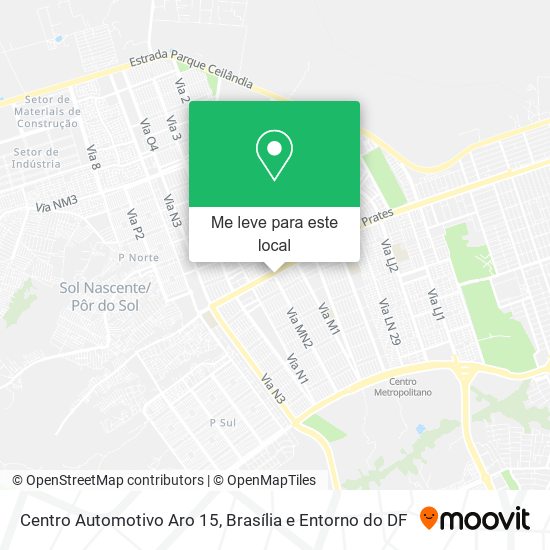 Centro Automotivo Aro 15 mapa