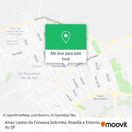 Alves Levino da Fonseca Sobrinho mapa