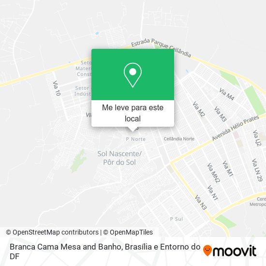 Branca Cama Mesa and Banho mapa