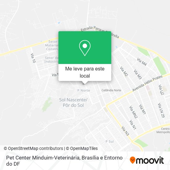 Pet Center Minduim-Veterinária mapa