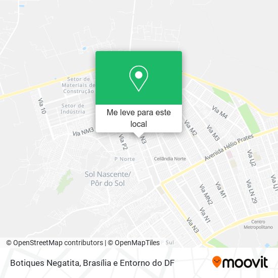 Botiques Negatita mapa