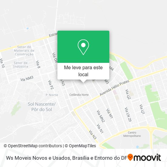 Ws Moveis Novos e Usados mapa