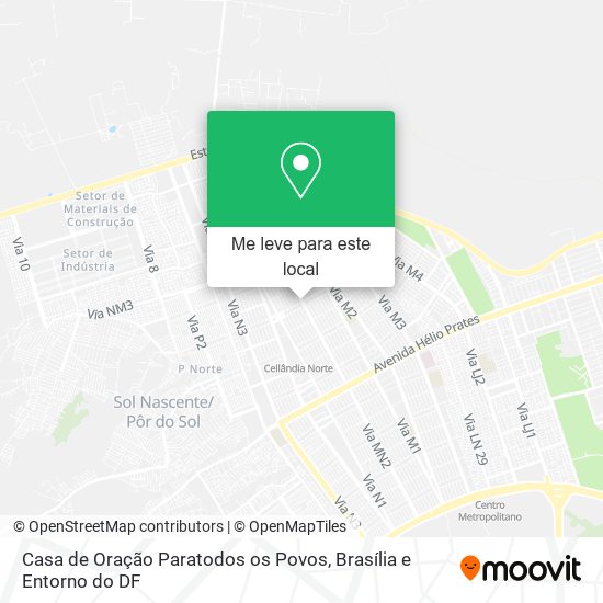 Casa de Oração Paratodos os Povos mapa