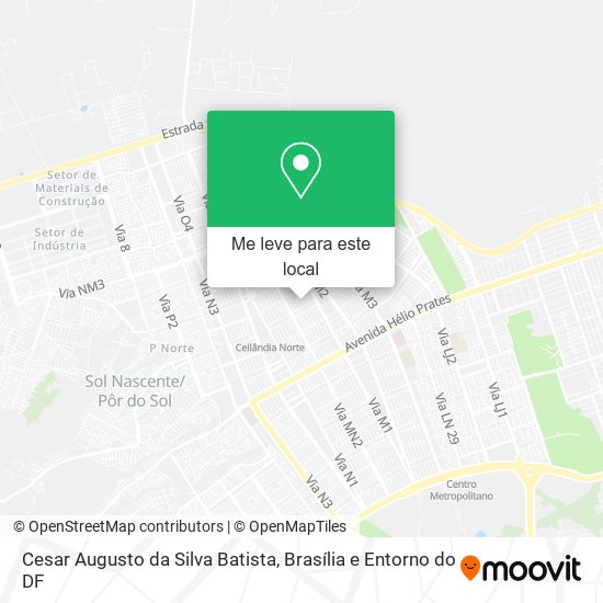 Cesar Augusto da Silva Batista mapa