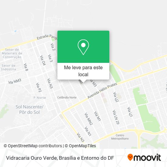 Vidracaria Ouro Verde mapa
