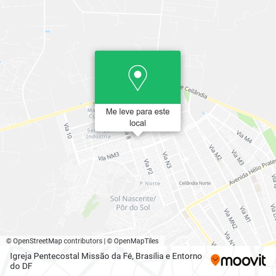 Igreja Pentecostal Missão da Fé mapa