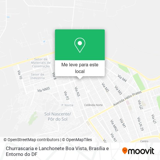 Churrascaria e Lanchonete Boa Vista mapa