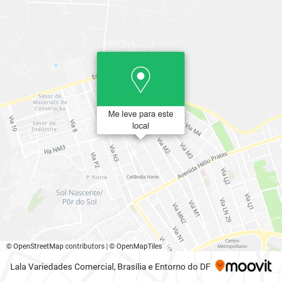 Lala Variedades Comercial mapa