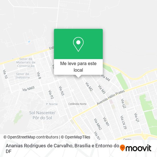 Ananias Rodrigues de Carvalho mapa