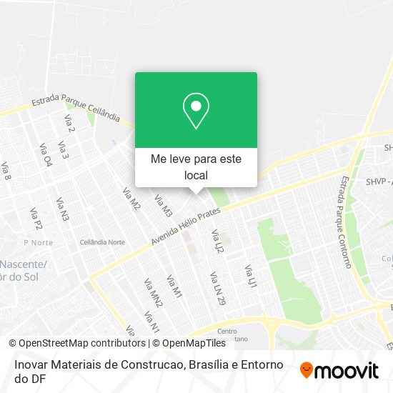 Inovar Materiais de Construcao mapa