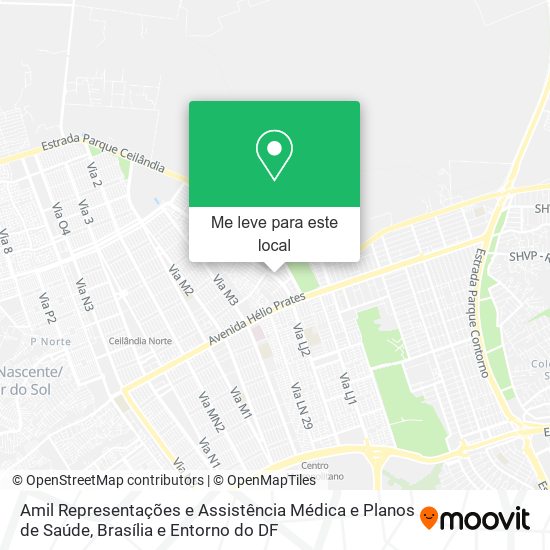 Amil Representações e Assistência Médica e Planos de Saúde mapa