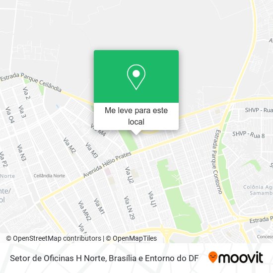 Setor de Oficinas H Norte mapa