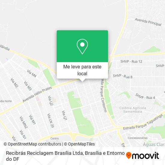 Recibrás Reciclagem Brasília Ltda mapa
