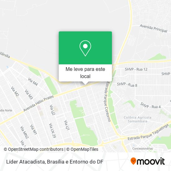 Líder Atacadista mapa