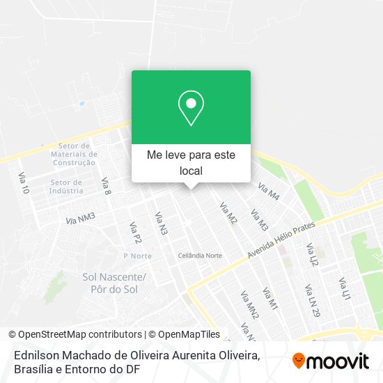 Ednilson Machado de Oliveira Aurenita Oliveira mapa