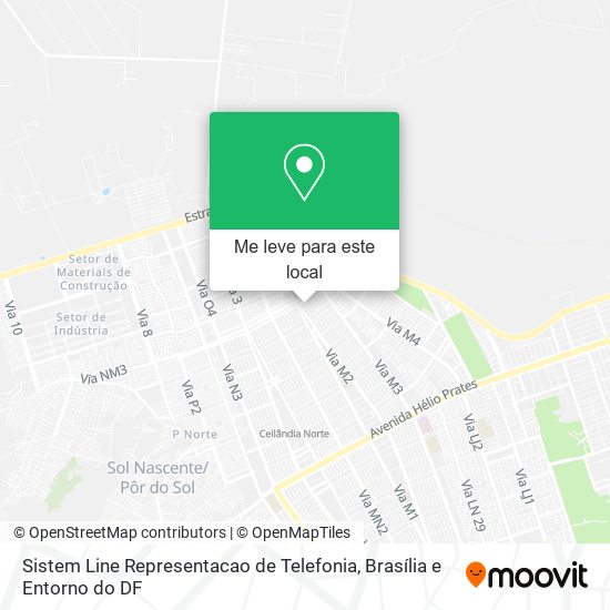 Sistem Line Representacao de Telefonia mapa