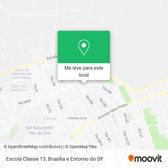 Escola Classe 13 mapa