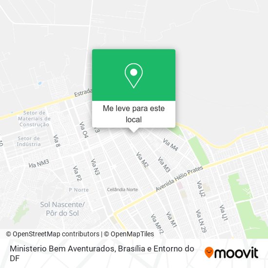 Ministerio Bem Aventurados mapa