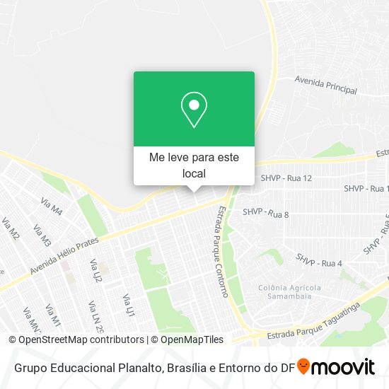 Grupo Educacional Planalto mapa