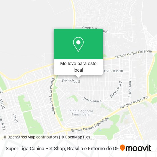 Super Liga Canina Pet Shop mapa