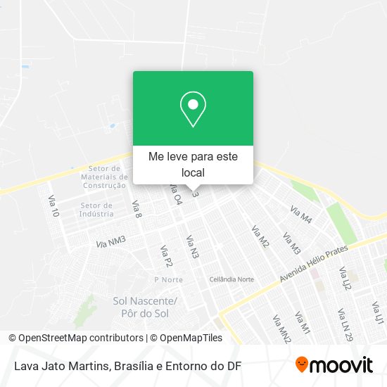 Lava Jato Martins mapa