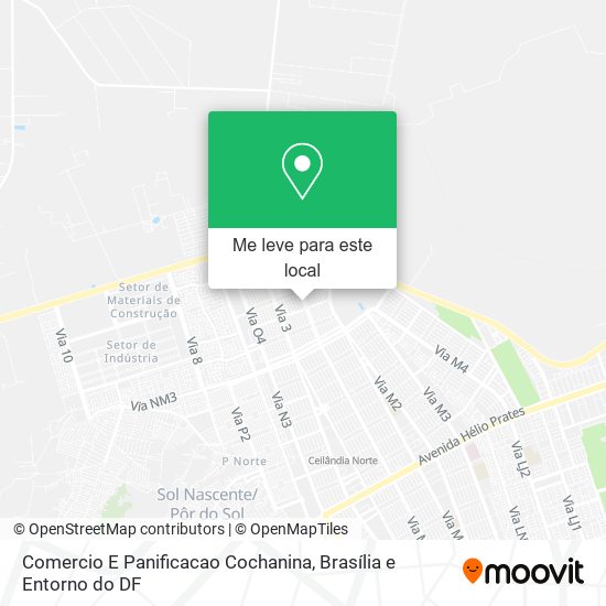 Comercio E Panificacao Cochanina mapa