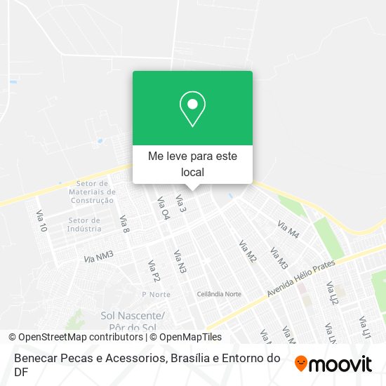 Benecar Pecas e Acessorios mapa