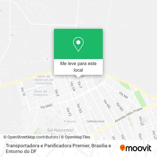 Transportadora e Panificadora Premier mapa