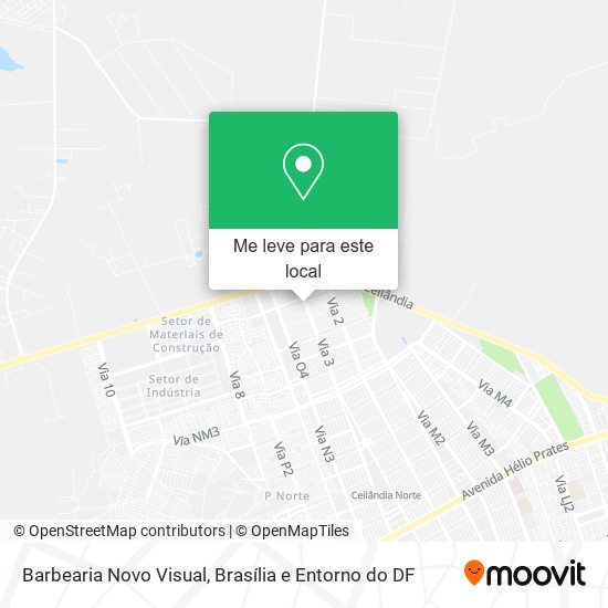Barbearia Novo Visual mapa