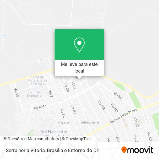 Serralheria Vitória mapa