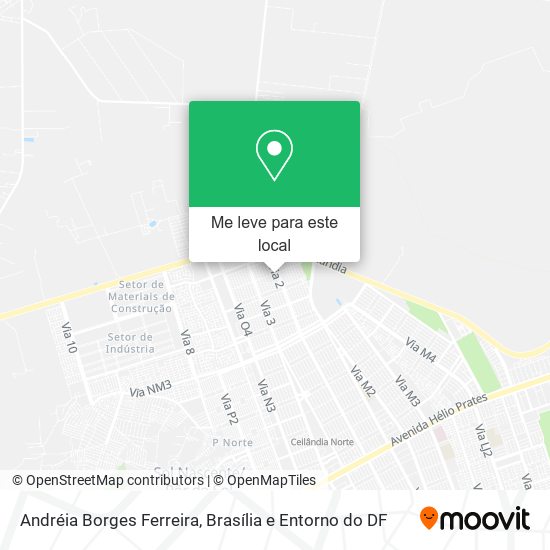 Andréia Borges Ferreira mapa