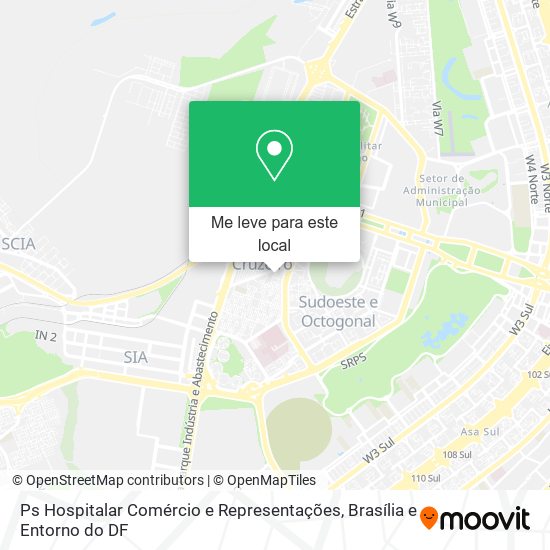 Ps Hospitalar Comércio e Representações mapa