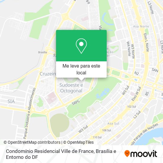 Condomínio Residencial Ville de France mapa