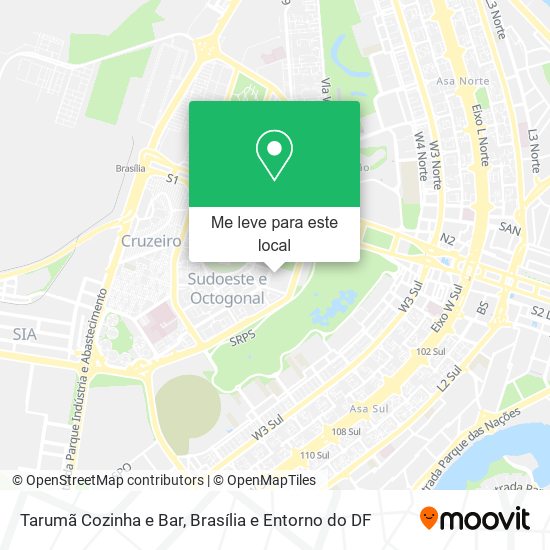 Tarumã Cozinha e Bar mapa