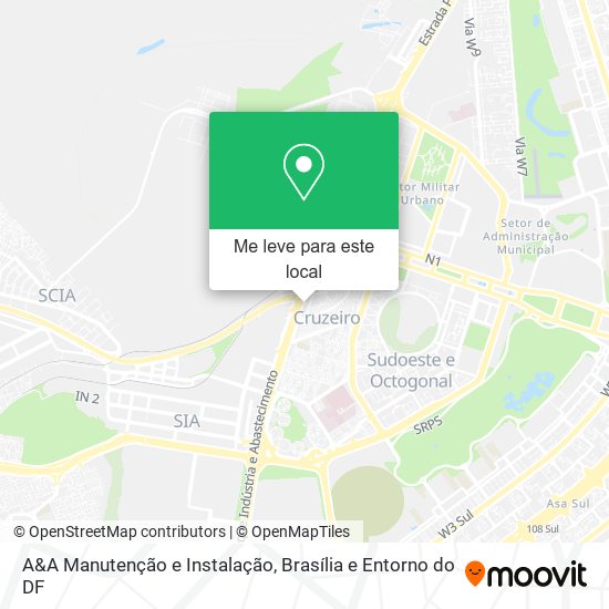 A&A Manutenção e Instalação mapa