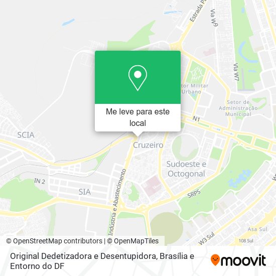 Original Dedetizadora e Desentupidora mapa