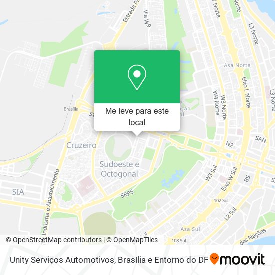 Unity Serviços Automotivos mapa