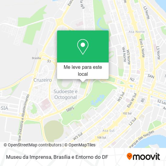 Museu da Imprensa mapa