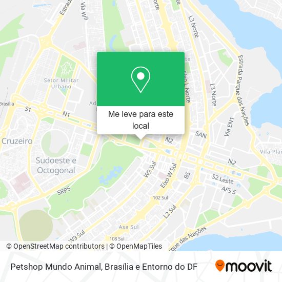Petshop Mundo Animal mapa