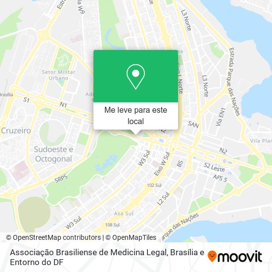 Associação Brasiliense de Medicina Legal mapa