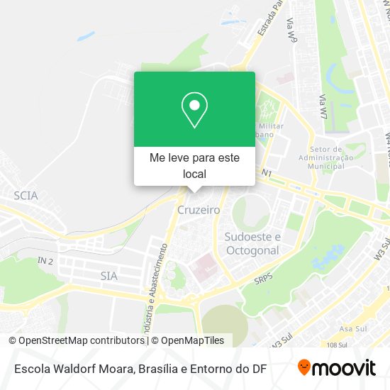 Escola Waldorf Moara mapa